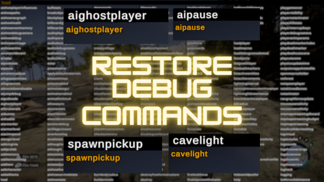 Restore Debug Commands
