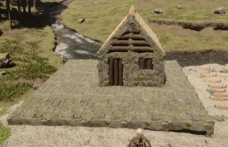 Stone home large base